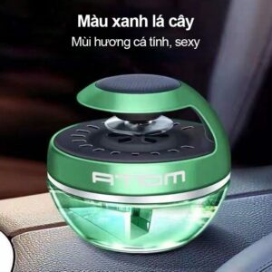 nước hoa ô tô Atom Cologne Green( XANH LÁ ): Kết hợp hoa cam, hoa chanh, bạc hà, bưởi, nho đen, hoa hồng, hổ phách, xạ hương.