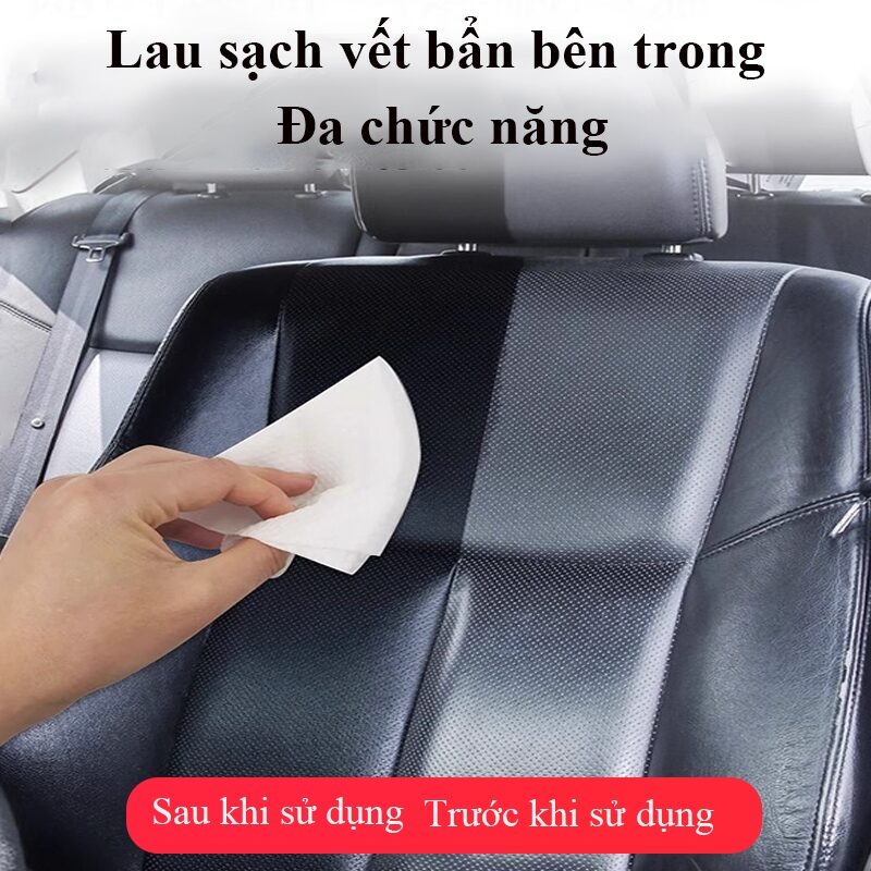 Khăn lau nội thất Car Wipes Ô Tô, Giày Dép, Túi Xách Da Tiện Lợi